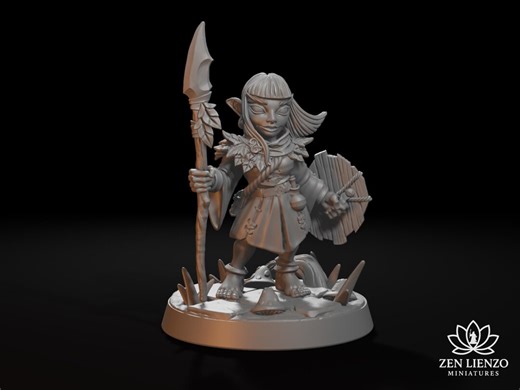 Forest Gnome Woman Warrior Hunter | Dnd Miniature | Hero / Player-character | Unpainted or Custom Painted Commission | AG - Etsy