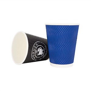 [Hot Item] High Quality Ripple Wall Corrugated Anti Scald Heat Insulated Disposable Paper Cups for Coffee