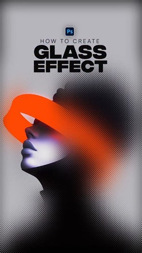 Deb | Graphic Designer on Instagram: "Glass effect using Photoshop #graphicdesign #photoshoptutorial #deb #graphicdesigner"