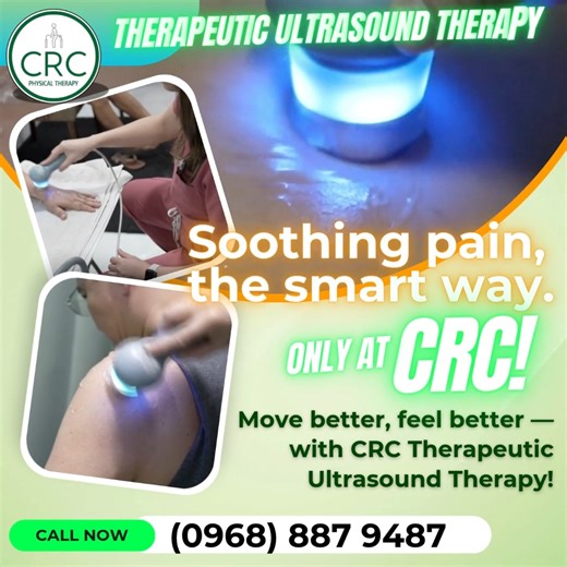 🤕 Tired of letting pain call the shots? ✨ Discover the sound of relief. Our advanced BTL-4000 PREMIUM Therapeutic Ultrasound targets pain at the source—so you can move freely again. 🔹 Soothes deep tissue aches 🔹 Releases tight, stiff muscles 🔹 Accelerates your body’s natural healing 💡 No surgery. No downtime. Just results. Ready to feel the difference? Your relief starts here. 💪 Call us today! 📞 0968-887-9487 | CRC Physical Therapy Center — Commitment. Recovery. Compassion. Visit us today