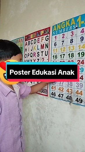 Poster Edukasi Anak belajar huruf dan angka murah #posteredukasianak #posteredukasi #poster #fypシ゚viral