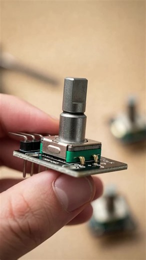 🔄 Module encodeur rotatif KY-040 compatible avec Arduino et Raspberry Pi. Rotation infinie et bouton poussoir intégré pour le contrôle du volume, de la luminosité, la navigation dans les menus et les projets électroniques DIY. #arduino #raspberrypi #electronique #encodeurrotatif #projetdiy