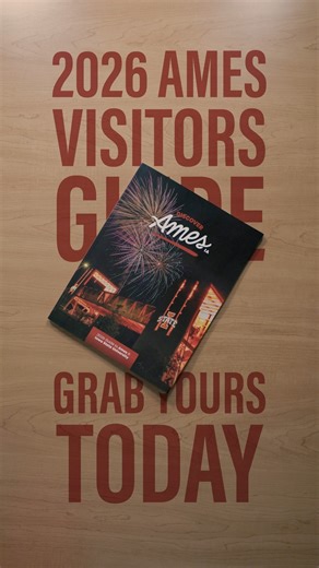 Discover Ames like never before with the 2026 Discover Ames Visitors Guide! From local favorites to must-see attractions, it’s packed with everything you need to plan your visit. 🤩 Request your copy today and start planning your next adventure, visit https://bit.ly/415D4Uz. #DiscoverAmes #VisitorsGuide #AmesIowa | Discover Ames