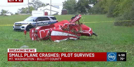 Biplane crashes in Mt. Washington due to ‘incident’ after leaving Bowman Field, officials say