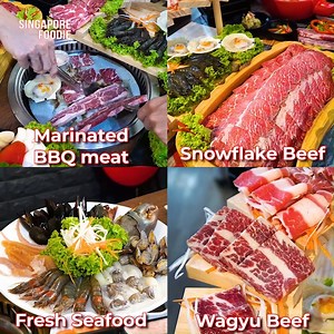 This is where buffet lovers go for free-flow Hotpot & BBQ with unlimited seafood and Wagyu Beef 😱 | Singapore Foodie