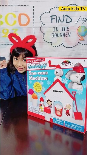 Aara review snoopy sno- cone machine toy for kids #shorts