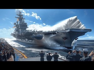 How US Navy Launches Its $13B Aircraft Carrier From Start To Finish