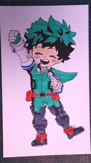 DEKU (IZUKU MIDORIYA) from my hero academia #drawing #animeart #myheroacademia #deku #izukumidoriya