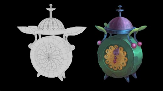 【Maya建模】次世代风格化闹钟模型制作，maya新手入门游戏道具新手案例教程