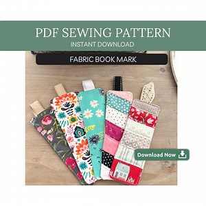 Fabric Bookmark Sewing Pattern PDF Beginner Friendly | Fabric Bookmark Pattern DIY | Handmade Bookmarks GIFT for Mom | Christmas Gift - Etsy