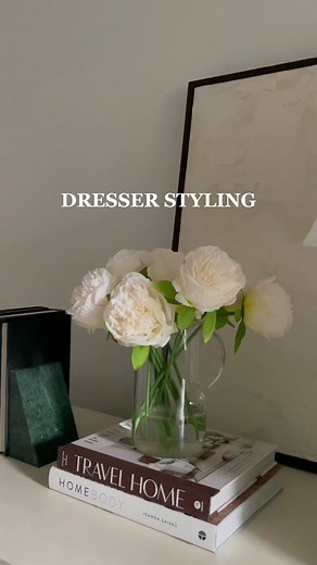 Redecorating a space I just finished decorating is my guilty pleasure 😂 #dresserstyling #decortiktok #homedecor #noonecanstopme #moderntraditional