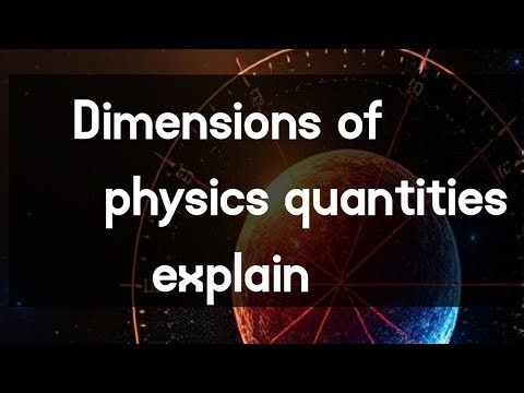 📘 Dimensions of Physical Quantities. Physics Explained Clearly.