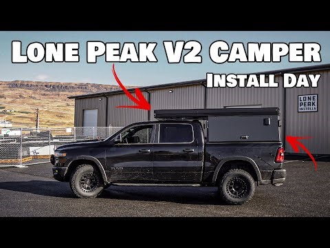NEW Lone Peak Camper V2 Install day on 2025 Ram 1500 Rebel