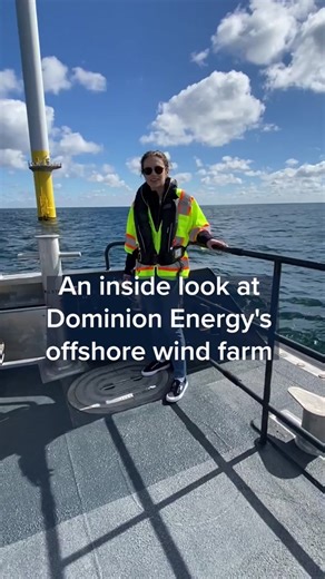 We got an inside look at Dominion Energy’s offshore wind farm, roughly 27 miles off the coast of Virginia Beach. There are just 2 turbines in the water right now, but soon there will be more than 170. #CNBC reporter Pippa Stevens explains the importance of this project.