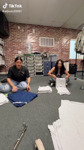 When captain has corp and vice working over time for inspection 🫡 #jrotc #afjrotc #wchs #fyp #inspection