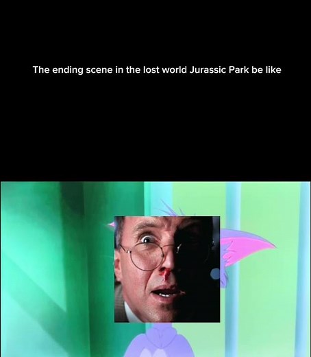 The ending scene in Jurassic Park the lost world be like #lost world Jurassic Park#Tom and Jerry