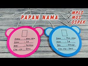 How to Make a Name Plate for MPLS || Name Tag for MPLS/MOS/OSPEK || Make an MPLS Introduction Card