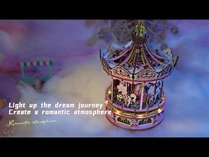 ROKR Romantic Carousel Dream Version AMK62J Mechanical Music Box