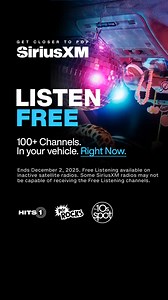 Turn it up! 🎶 SiriusXM is FREE in your car until Dec 2. Music, sports, comedy & more await. | SiriusXM Canada