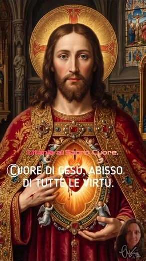 11. Litany of the Sacred Heart. Heart of Jesus, abyss of all virtues #sacredheart