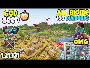 🔥Ultimate (God Seed) For Minecraft 1.21.131 Bedrock And PE | All Biomes Seed | Minecraft Seeds