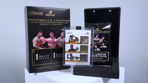 Bruce Lee 50th Anniversary Keepsake Series 2 Edition: One encased Bruce Lee relic with a Light-up Display; find Personal Items and Chase Rare gems and 1/1s!