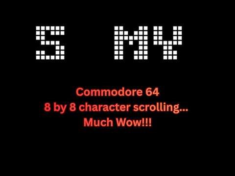 Commodore 64 6502 tutorial: Let's create an 8x8 scroller in machine language