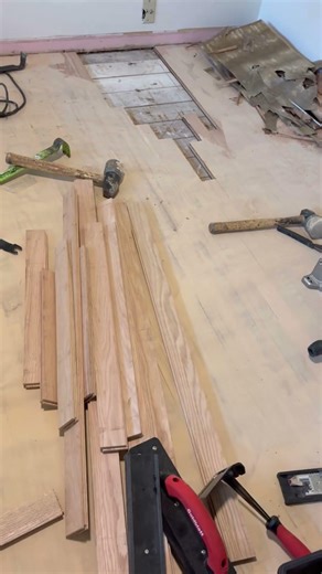 Hardwood floor repairs. #flooringpdx #floorrefinishing #floorrepair #redoak #homeimprovement #pdx