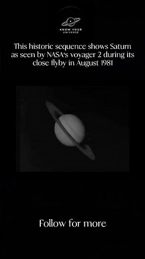 Saturn Like Never Seen Before | Voyager 2 Flyby (1981)#space #voyager2