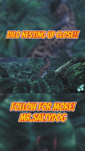 Nesting a Dilo for the first time! #gaming #theisle #twitchstreamer #reactionshorts