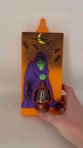Vintage Halloween Talking Grim Reaper Doorbell 1995 Toy State Flashing Lights Sound #shorts