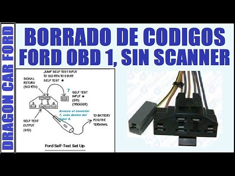 76-💙COMO BORRAR CODIGOS DE ERROR OBD 1, FORD, SIN SCANNER😃👍😉🚘✨✅