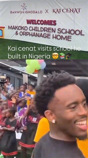 KAI CENAT builds school in Nigeria 😳🎉 #shorts
