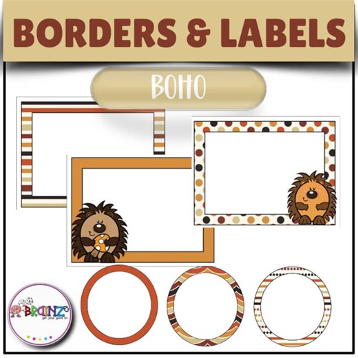 Thanksgiving Classroom Labels & Name Tags | Editable Fall Frames