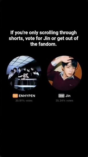 Vote on GDA #jin #bts