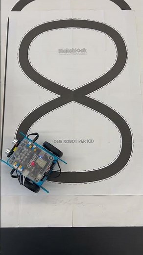 Teaching robot line following! #robot #makeblock #mbot