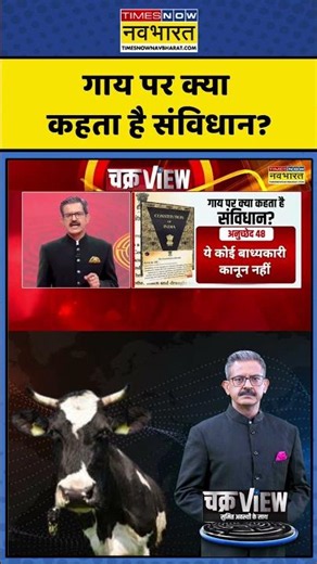 ChakraView | Sumit Awasthi | गाय पर क्या कहता है संविधान? #bakraeid #cow #chakraview #shorts #news