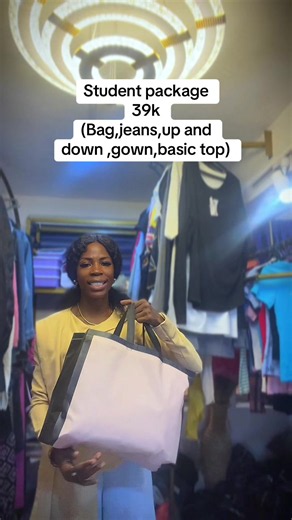Student package 39k – bag, jeans, up & down, gown, basic top