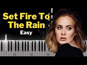 EASY Piano Tutorial | Set Fire To The Rain - Adele