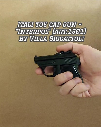 Itali toy cap gun - "Interpol" (art.1501) by Villa Giocattoli