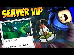 SERVER VIP DE ARSENAL DE GRAÇA E GANHA UM OVO SECRETO!! - ROBLOX