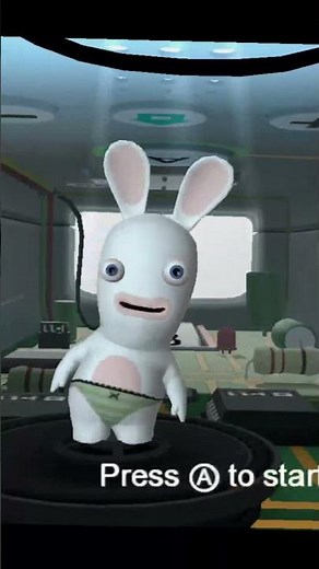 When you shake the wii remote (Rabbids Go Home)