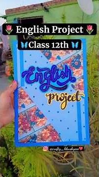 English investigatory | interview project class 12th#shorts#english#project#diy#craft#englishproject