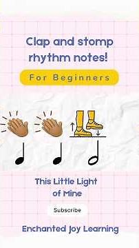 Easy Clap/stomp musical activity. Basic rhythm notes! #musicteacher #musiceducation #rhythmgame #joy