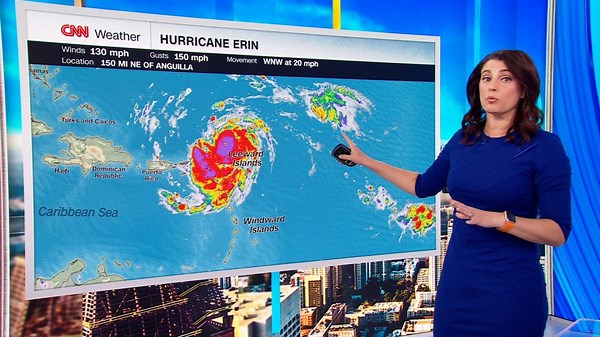 CNN meteorologist breaks down ‘extreme’ rapid intensification of Hurricane Erin
