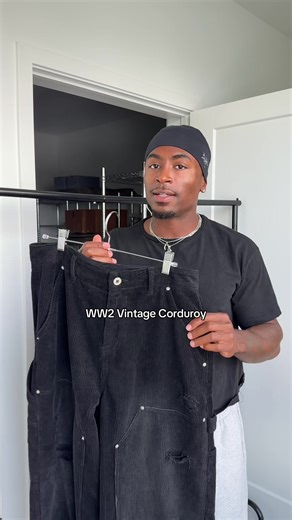 Discover Unique WW2 Vintage Corduroy Pants Launching