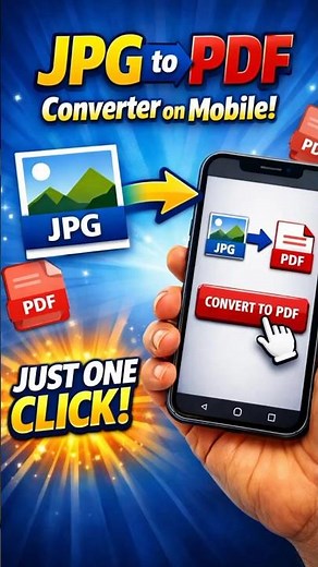 Mobile Se Photo Ko PDF Kaise Banaye 📱 | 1 Click JPG to PDF Converter