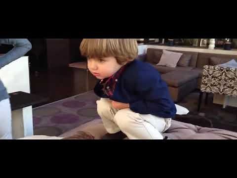 Kid pooping and feeling better