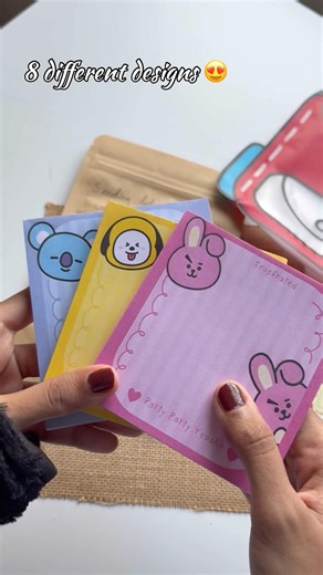 ARMY, this BTS stationery is TOO CUTE to ignore 💜 #btsdiy #btsmerch #stationery #cute #kpopmerch