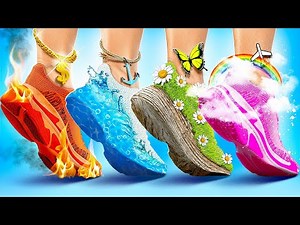 CEWEK API, AIR, UDARA dan TANAH || Pertarungan Epik 4 Elemen oleh 123 GO! GOLD